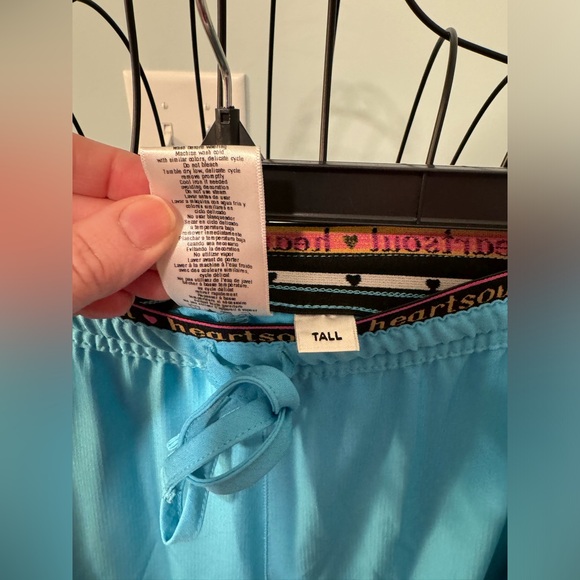 HeartSoul Heart Breaker Women’s scrub bottoms Turquoise Blue 2X 2XL Tall pants - Picture 8 of 12